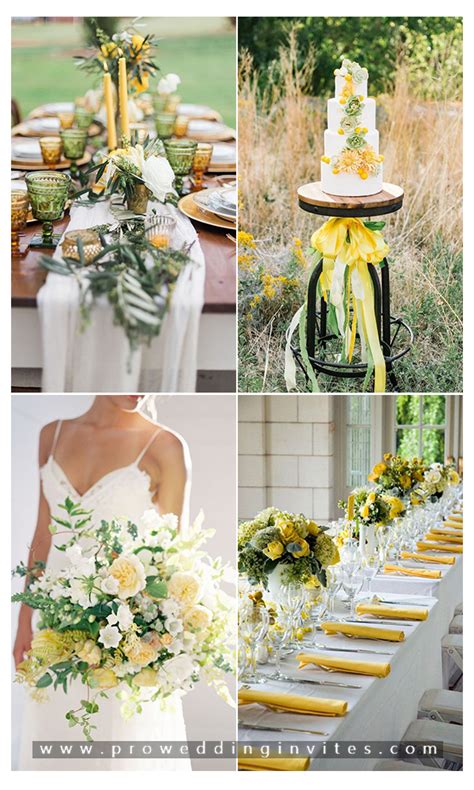 7 Ideal Yellow Wedding Color Combos Ideas To Love Wedding Theme Color