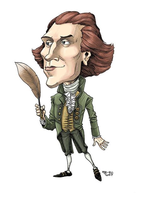 Thomas Jefferson Drawing By Mike Scott Pixels