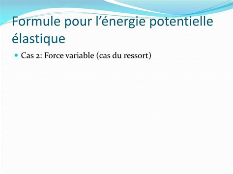 L'énergie potentielle gravitationnelle d'une masse m en un point de l'espace est le travail que selon la définition, l'énergie potentielle est toujours négative et son maximum est toujours zéro. PPT - L'énergie potentielle élastique et le mouvement ...