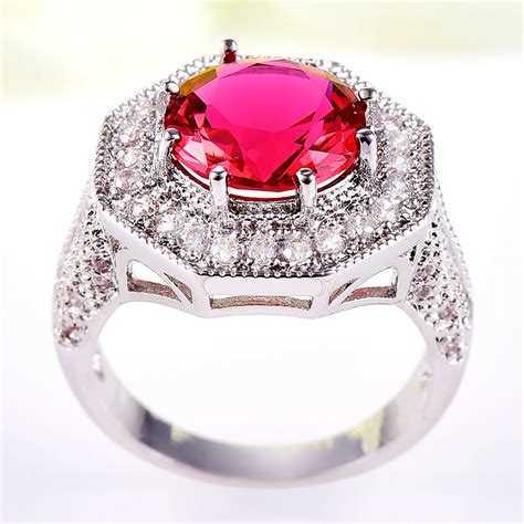 Fashion Red Ring Classic Jewelry Vintage High Quality Ts Engagement