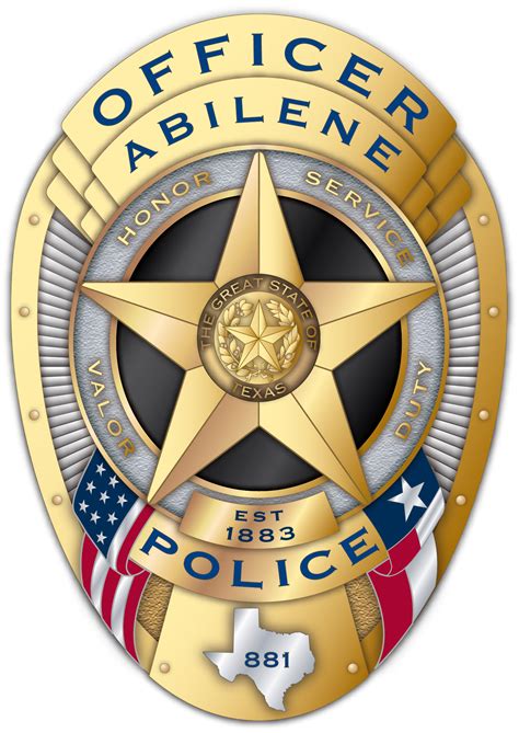 Badge Abilene Police Badge Readytocut Vector Art For Cnc Free