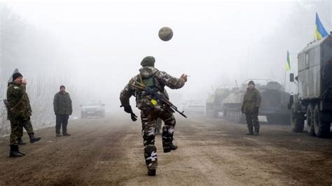 Ukraine Crisis Minsk Ceasefire Generally Holding Say Eu Leaders Bbc News