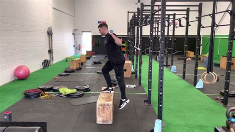 Barbell Step Up To Knee Drive Youtube