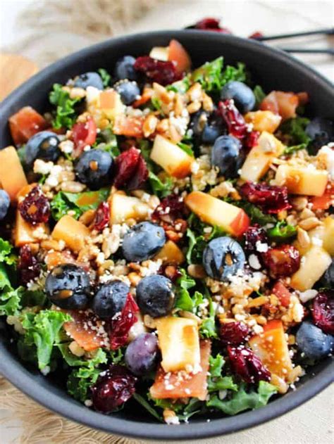 Blueberry Kale Crunch Salad Recipe Smells Like Delish