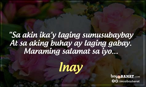 Tagalog Love Quotes And Messages For Our Nanay ~ Boy Banat