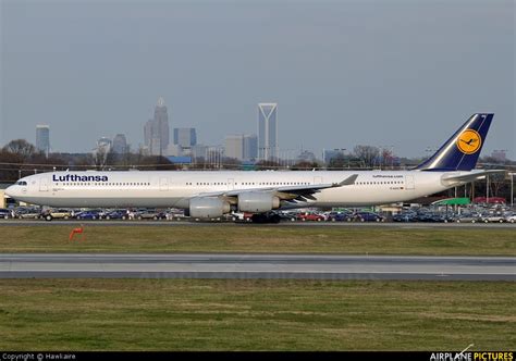 D Aihz Lufthansa Airbus A340 600 At Charlotte Douglas Intl Photo