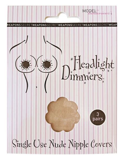 Top Secret Weapons Headlight Dimmers Single Use Nude Nipple Covers