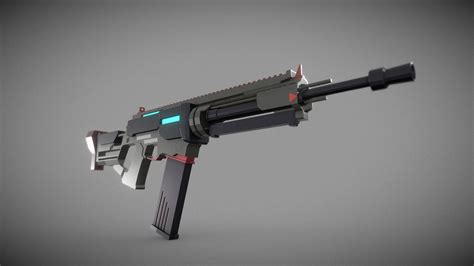 Near Future Assault Rifle Download Free 3d Model By Ahmed Abu Ajamiah