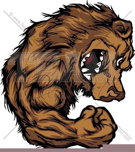 Grizzly Bear Mascot Clipart Free Images At Clker Com Vector Clip Art Online Royalty Free