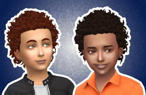 Close Curls For Boys Sims 4 Toddler Sims 4 Children Boy Hairstyles