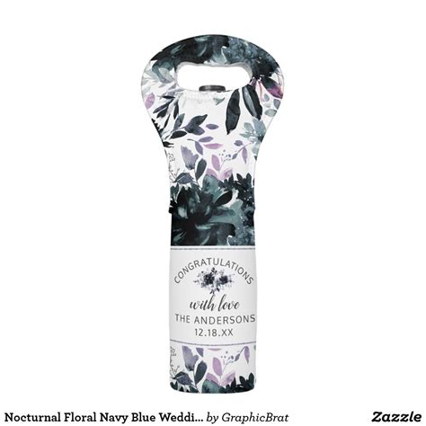 If you are not sure about the date, you can choose from 3 different plans whether. Nocturnal Floral Navy Blue Wedding Congratulations ...