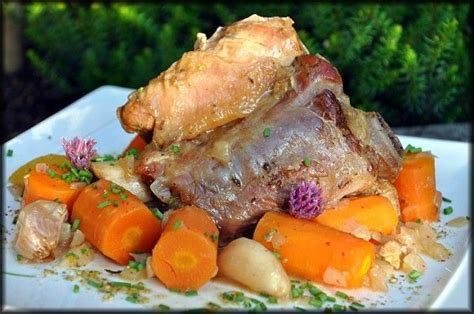 Jarret de Veau au citron confit et ses carottes fondantes