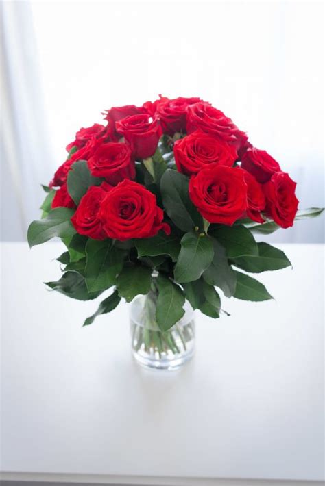 Classic Red Rose Arrangement Elegant Bouquets