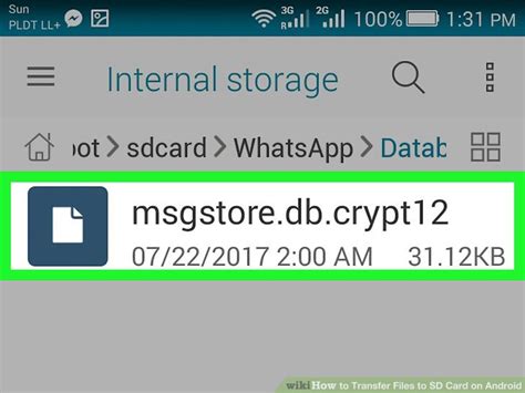 Here you can confirm that android moved it back to the internal shared storage. How to Transfer Files to SD Card on Android: 9 Steps