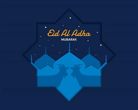Eid Al Adha Greeting Card Template 2565372 Vector Art At Vecteezy