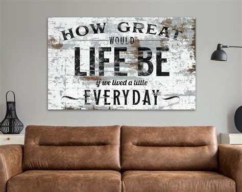 How Great Would Life Be Affirmation Phrase Inspirational Quote Etsy Wall Decor Quotes