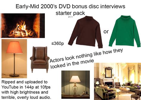 Early Mid 2000s Dvd Bonus Disc Interviews Starter Pack V11 R
