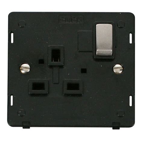 The other type of switch controlled outlet is the type common in the uk where most(not all) 13a outlets have a switch for each socket mounted on the faceplate of the outlet thus: Click Definity SIN535BKSS UK 1 Gang 13A Ingot Switched ...