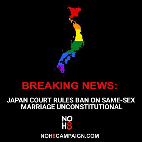 Noh8 Campaign On Twitter Breaking Japan Court Rules Ban On Same Sex