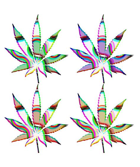 Cannabis Rainbow Design 101 Digital Art By Lin Watchorn Fine Art America