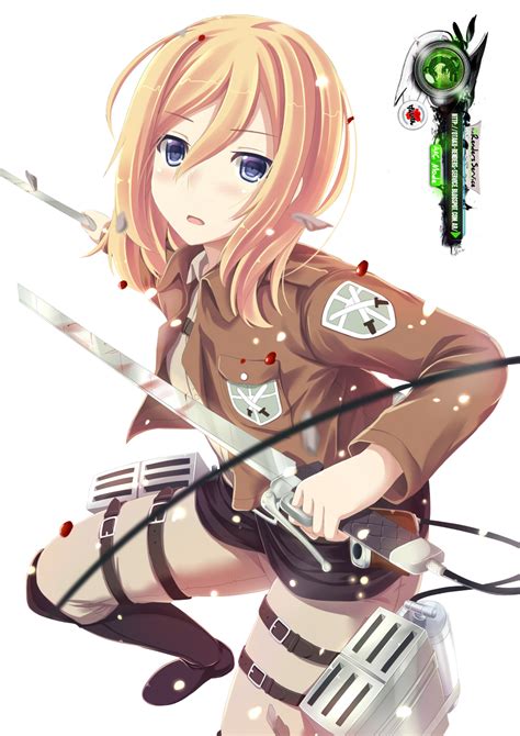 Shingeki No Kyojinchrista Renz Cute Battle Render Ors Anime Renders