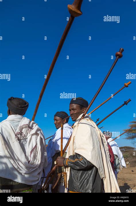 Borana Tribe Men With Their Ororo Sticks During The Gada System