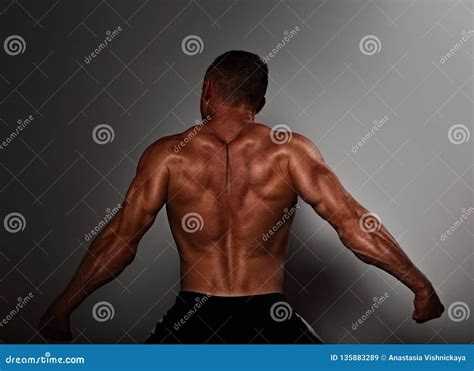 Strong Sportsman Show Fit Muscular Arms Biceps Triceps Muscles Wearing