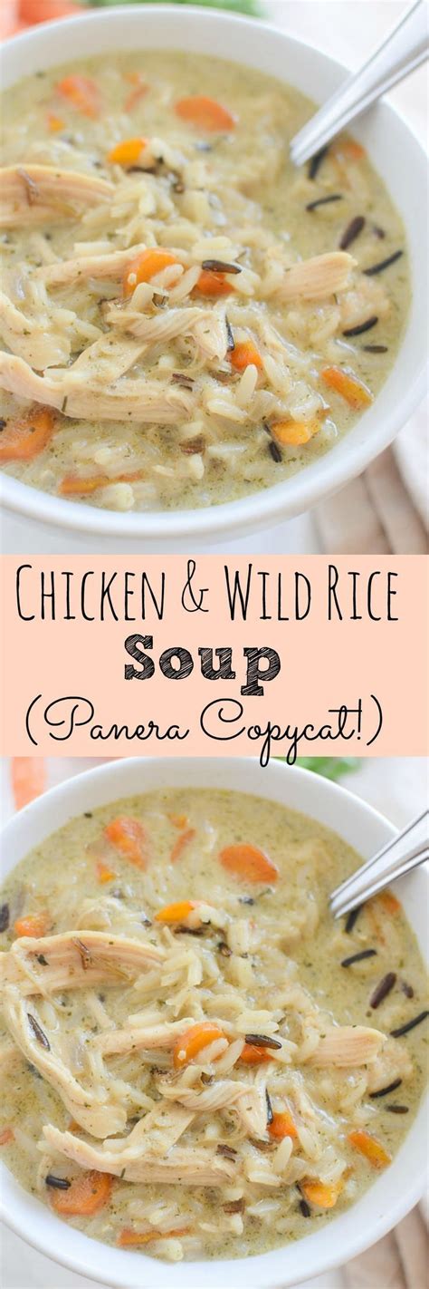 Panera chicken and wild rice soup is creamy and so flavorful! Chicken and Wild Rice Soup - Panera copycat recipe! This ...
