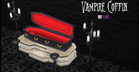 Sims 4 Ccs The Best Vampire Coffin By Brial Immortelle