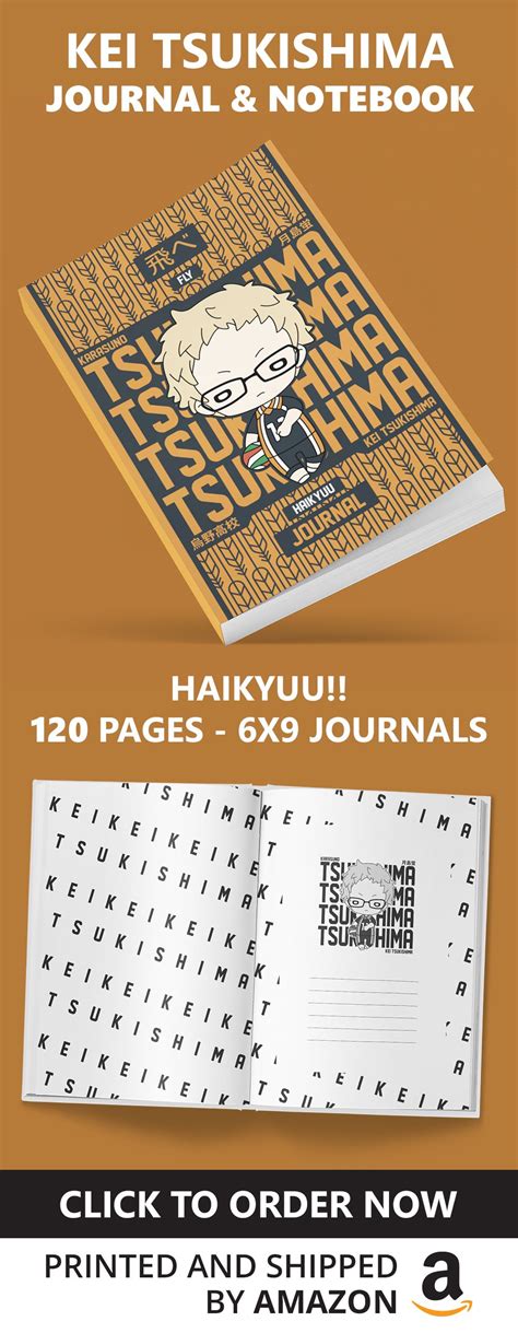 Kei Tsukishima Chibi Journal Haikyuu Journal Haikyuu Karasuno