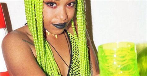 Lime Green Braids Admiration Pinterest Dry Hair