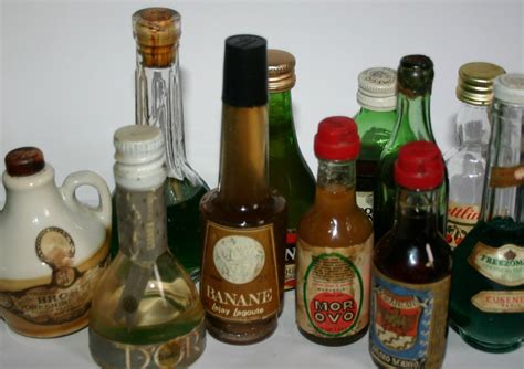 Collection Of Rare Vintage Alcohol Miniatures Bottles