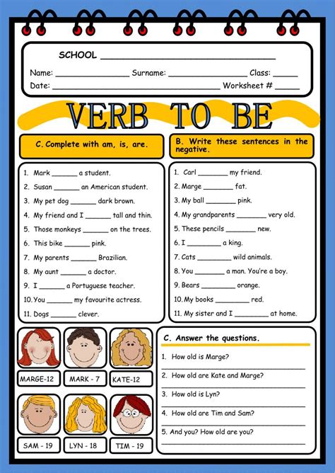 Verb To Be Interactive Worksheet Ejercicios De Ingles Material