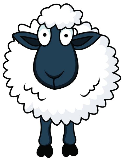 Funny Cartoon Sheep Cute Sheep Clip Art