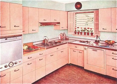 Find pastel pink kitchens, magenta kitchen units, muted pink kitchen decor, hot pink if you're thinking of something different for your kitchen design, then think pink. Farm Girl Pink....: ~ Vintage Pink kitchens.... cabinets....