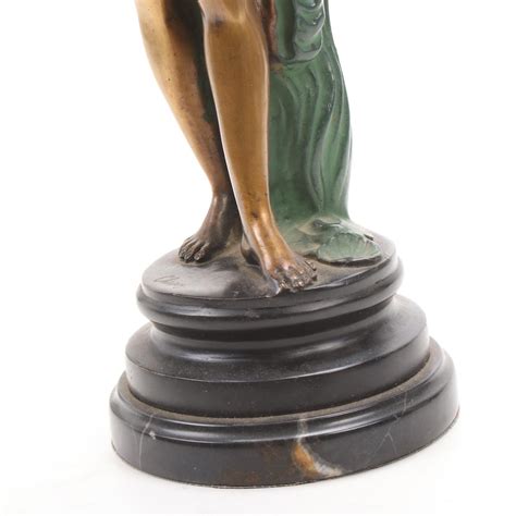 art nouveau patinated bronze female nude sculpture early 20th century ebth