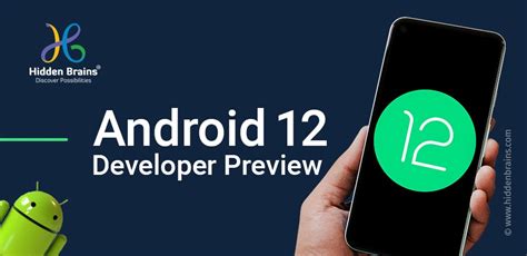 Android 12 Developer Preview And Highlights Hidden Brains Blog