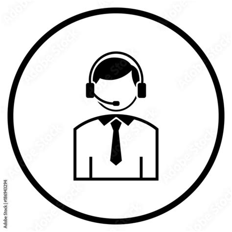 Telephone Operator Vector Icon Stock Image And Royalty Free Vector