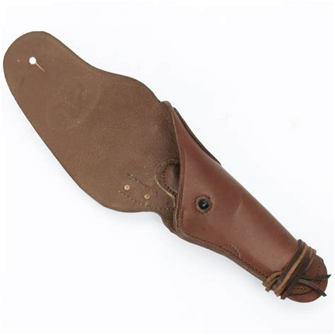 Us Wwii M1911 45cal Brown Leather Hip Holster Embossed Us Ebay