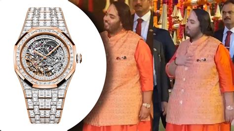 Reliance Heir Anant Ambanis Wears Luxury Watch Worth Rs 1415 Crore