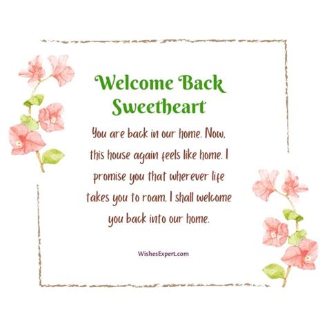 15 Welcome Back Home Messages For Husband