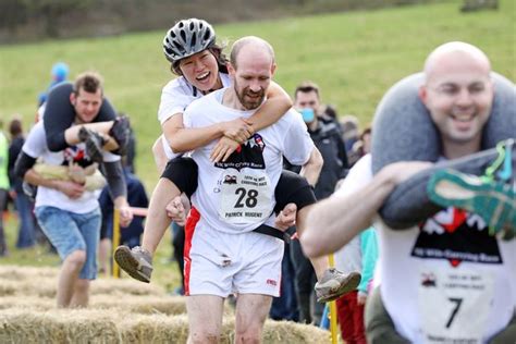 Uk Wife Carrying Race Returns For 11th Year As Event That Put Dorking