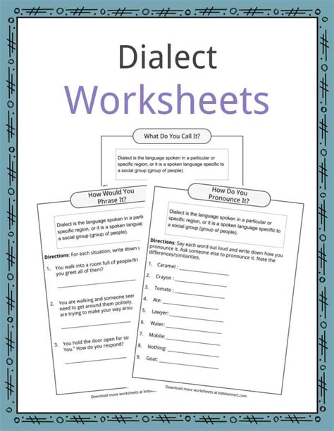 Dialect Facts Worksheets Examples And Definition For Kids