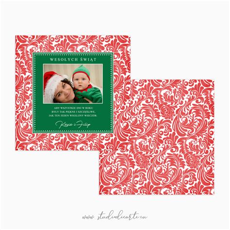 Wyślij ekartkę świąteczną rodzinie i przyjaciołom! Kartki świąteczne ze zdjęciem KBN_24 - Studio DICARTE