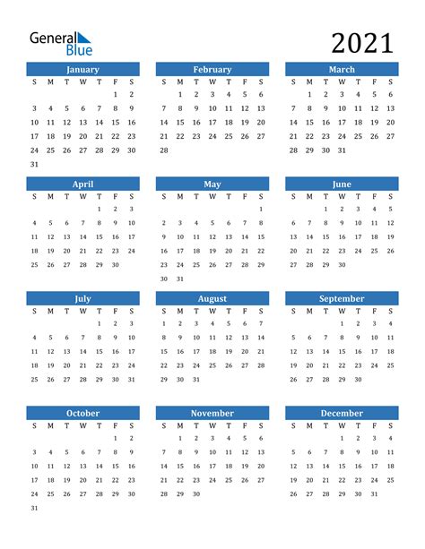 Monthly 2021 calendar with holidays. 2021 Calendar (PDF, Word, Excel)