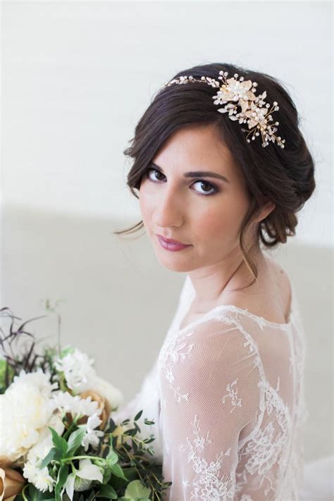 Rose Gold And Gold Crystal Bridal Headpiece Wedding Hair Vine Bridal