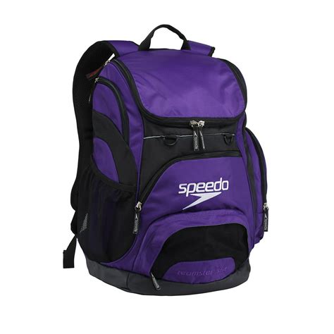 Speedo Speedo Large Teamster Backpack Pack Bag Swim Swimming Sport Gear 35 Liter Purple