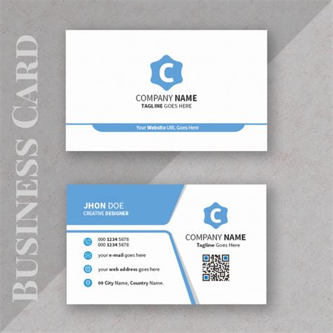 The business card template includes smart objects and organized layers for customizing the design more easily. Simple business card design PSD file | Premium Download