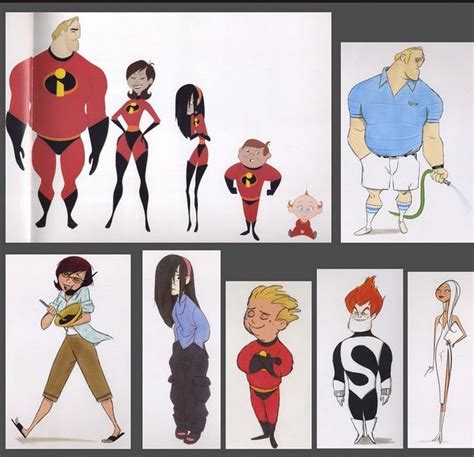 Animation News Art The Incredibles Character Design Inspiration