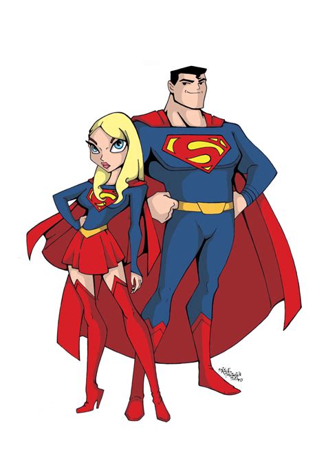 Artstation Supergirl And Superman Cartoon